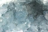 Sky Blue Celestine (Celestite) Crystal Geode - Madagascar #210379-3